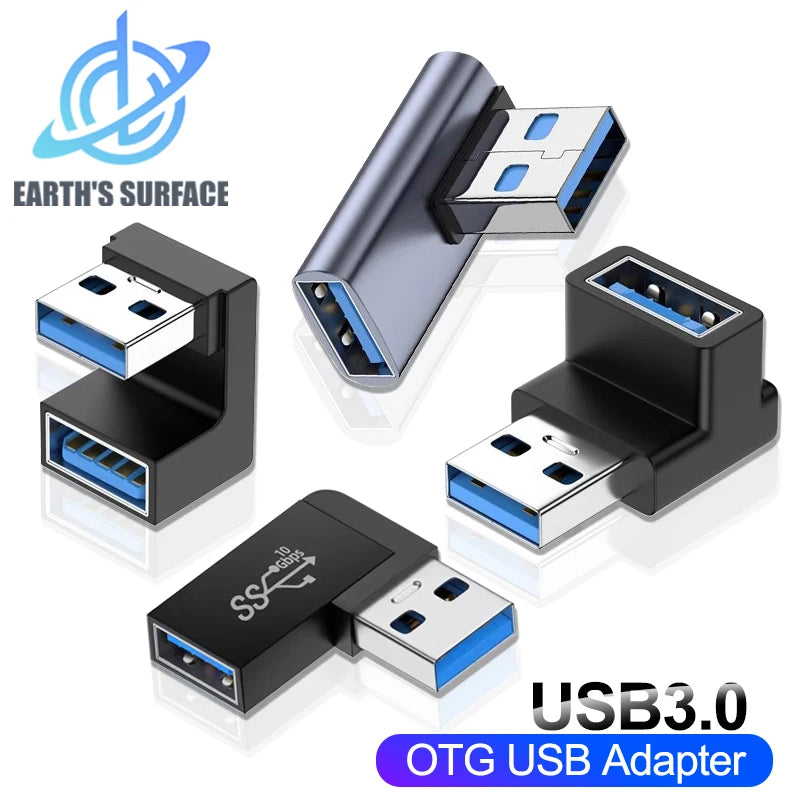 USB 3.0 Winkeladapter 90 Grad Stecker
