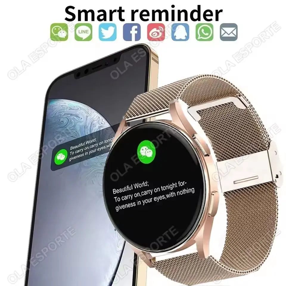 Moderne Smartwatch 2025 mit Bluetooth & Fitness-Tracker