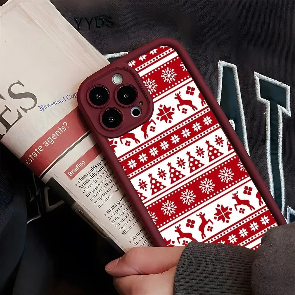Weihnachts Silikonhülle für iPhone 16 Pro Max