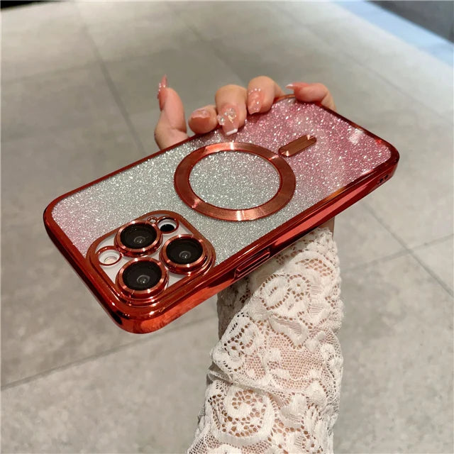 Luxus Flash Glitter Magsafe Hülle für iPhone 17 Air
