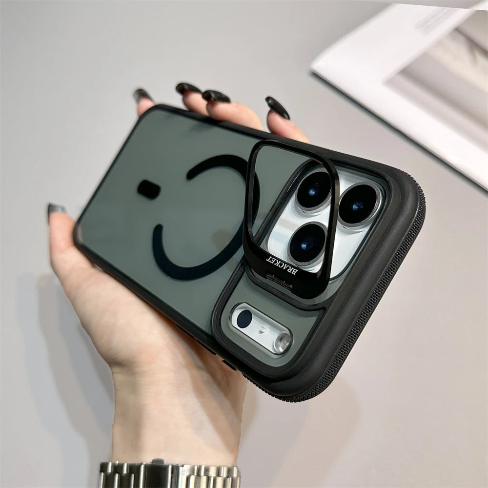 Luxus Matte Magsafe Hülle mit Ständer Funktion