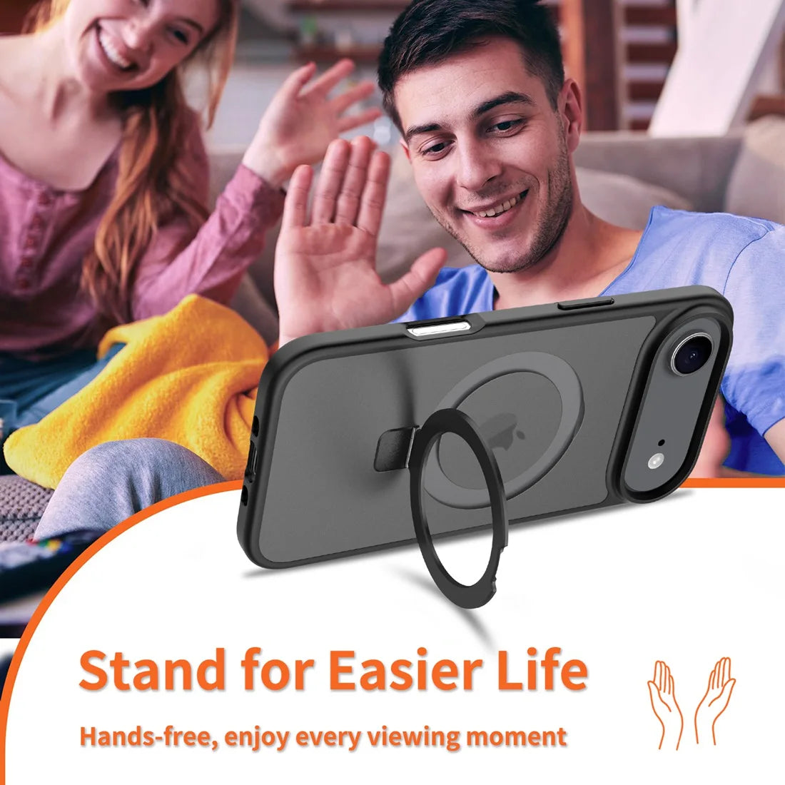 Für iPhone 17 Air – Hülle mit Ständer, MagSafe, stoßfest