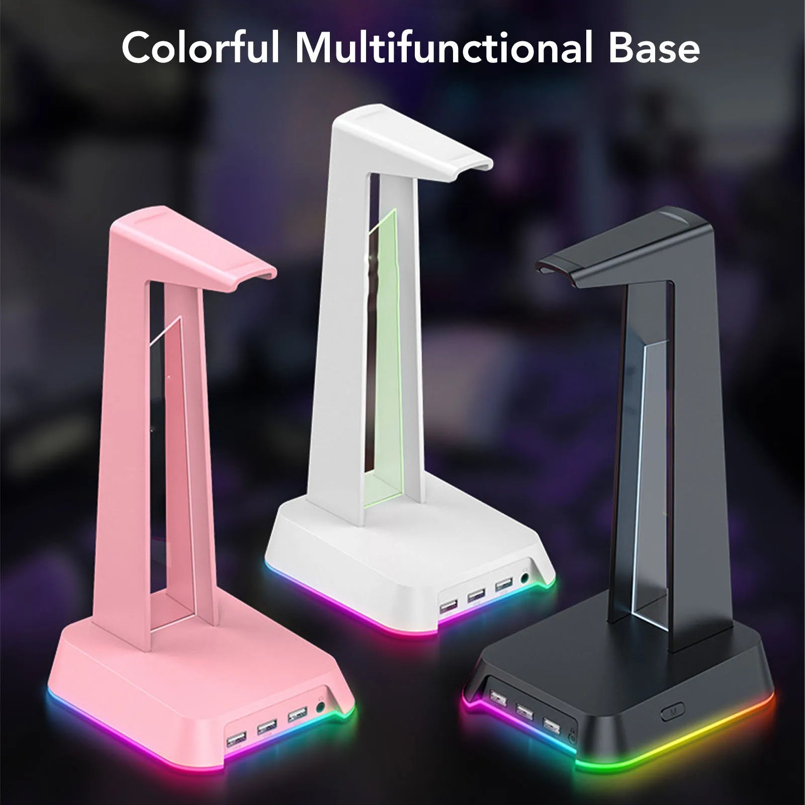 Multifunctional Gaming Headset Stand RGB