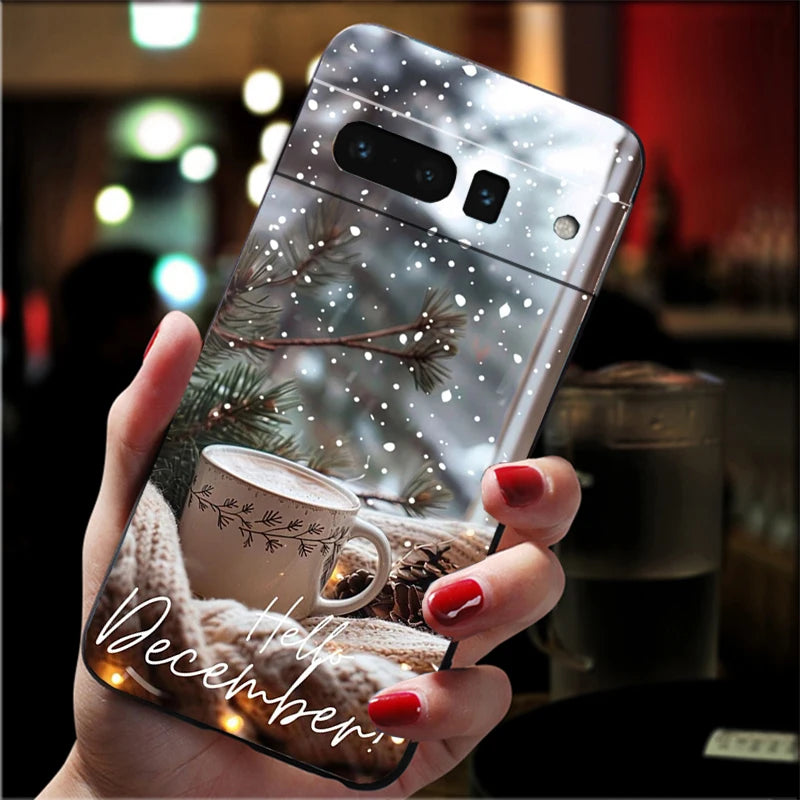 Soft silicone case for Google Pixel 9 and Pixel 10 – Semi-wrapped