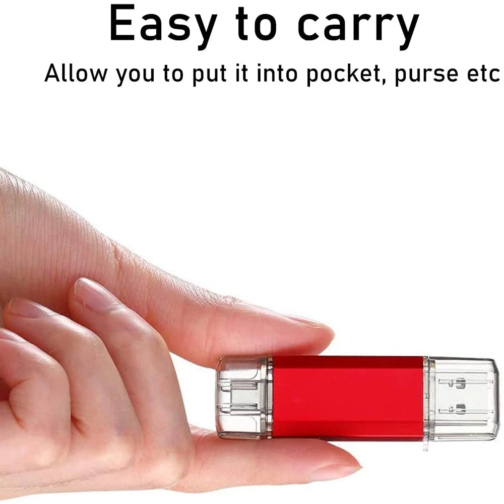 2-in-1 USB-C Stick 512GB–2TB mit Anhänger