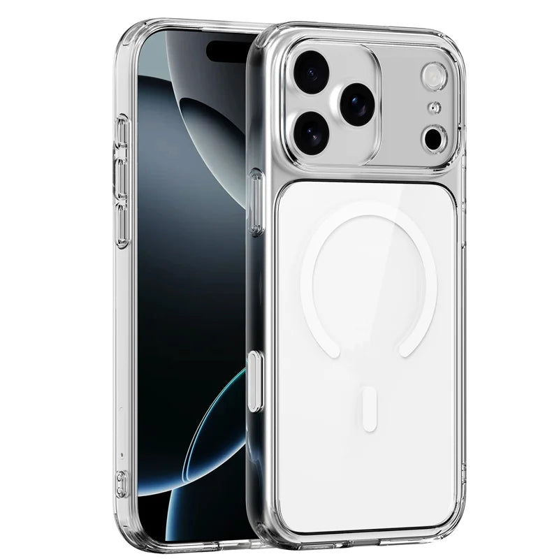 Klare Magsafe Hülle für iPhone 17 mit Touch-Kamerataste