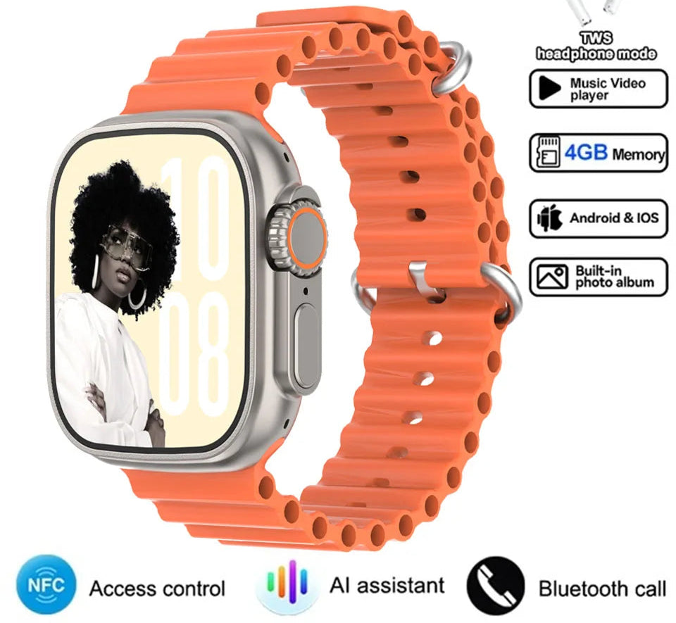 Smartwatch 2025 mit GPS NFC Bluetooth HD-Anrufen
