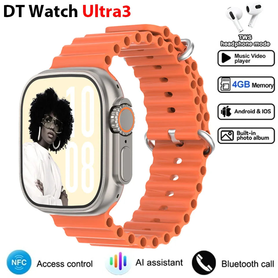 Intelligente Smartwatch 2025 mit NFC & Google Maps