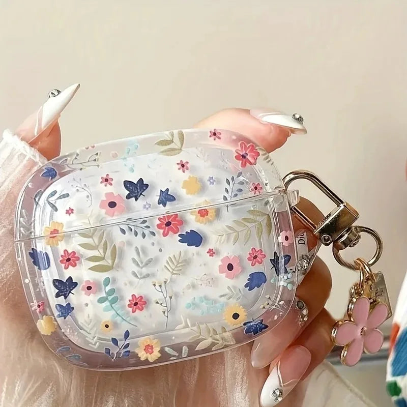 Blumen Silikonhülle für AirPods 1 2 3 4 Pro