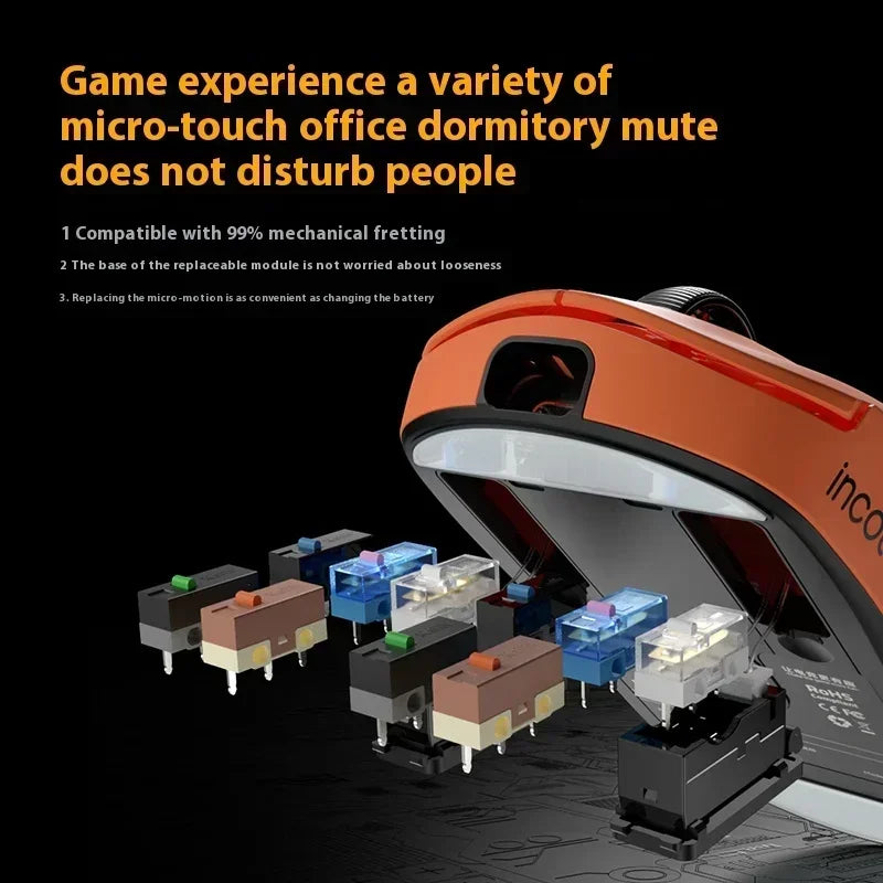 Kabellose Gaming-Maus 32000 DPI Dual-Modus Ergonomisch