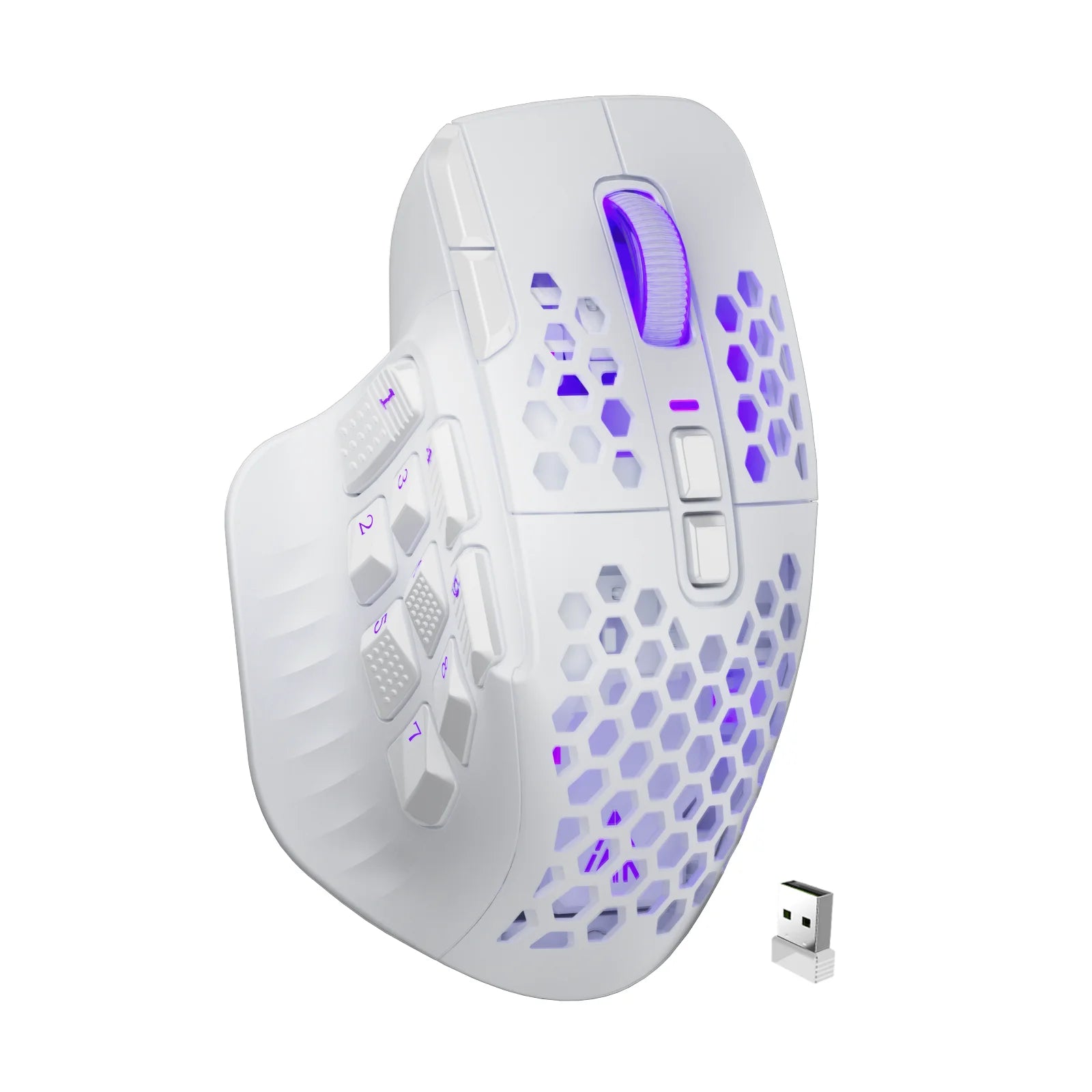 Kabellose MMO-Gaming-Maus mit 16 Tasten & RGB