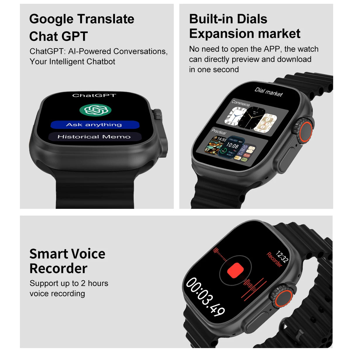 Smartwatch 2025 mit GPS NFC Bluetooth HD-Anrufen