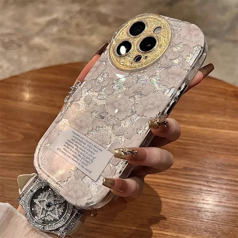 Glitzernde Silikonhülle für iPhone 17 Pro Max