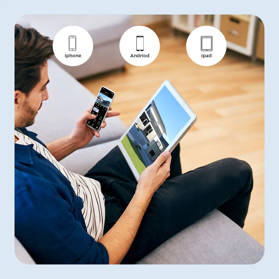 3MP Solar WLAN Außenkamera mit Farb-Nachtsicht