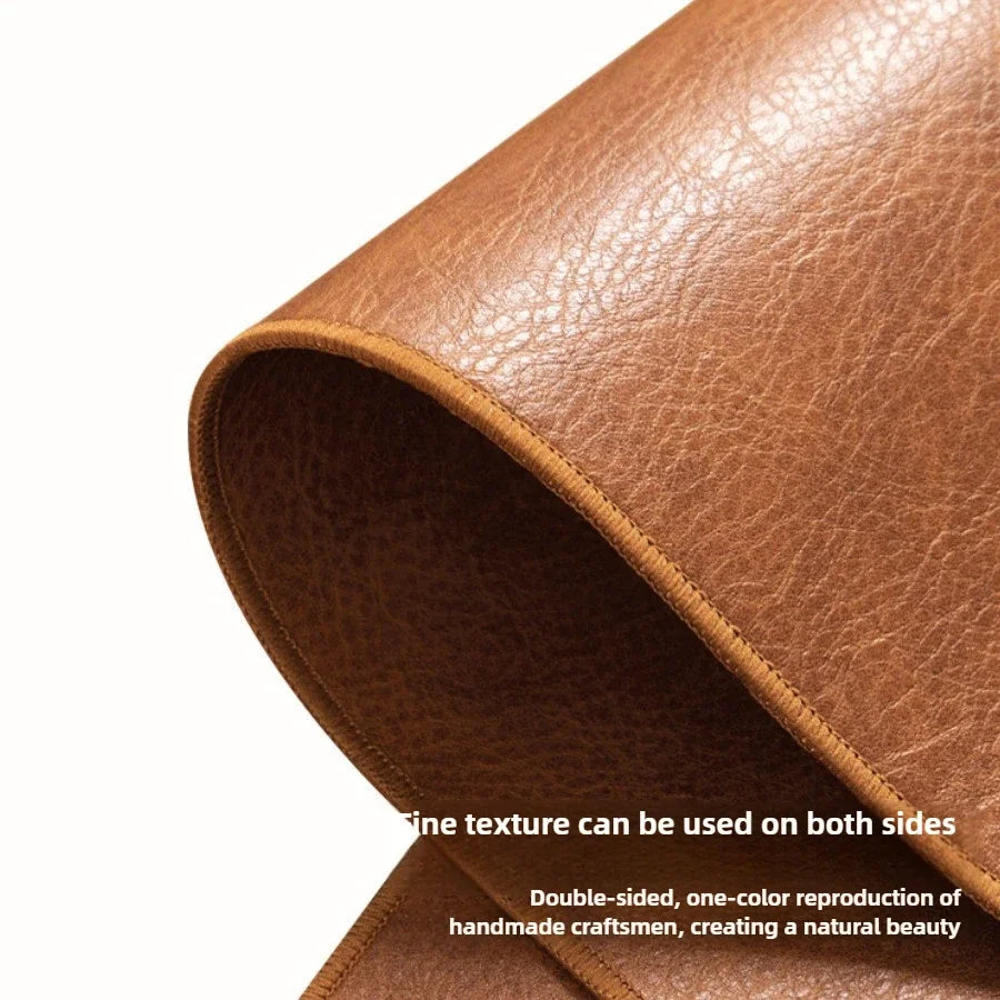 Tapis de souris rétro XL imperméable en daim PU