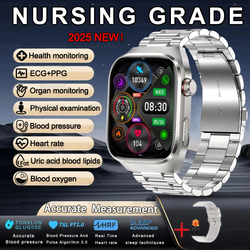 Gesundheits-Smartwatch 2025 mit Uric & Blutlipide
