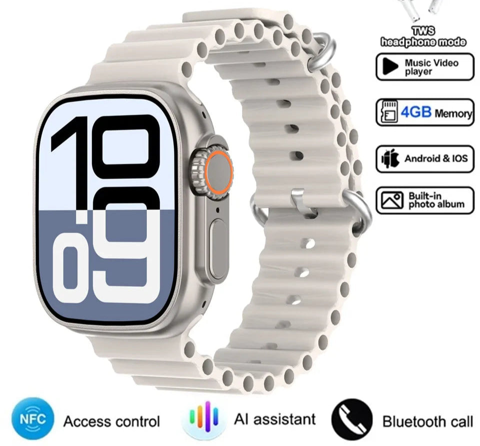 Smartwatch 2025 mit GPS NFC Bluetooth HD-Anrufen