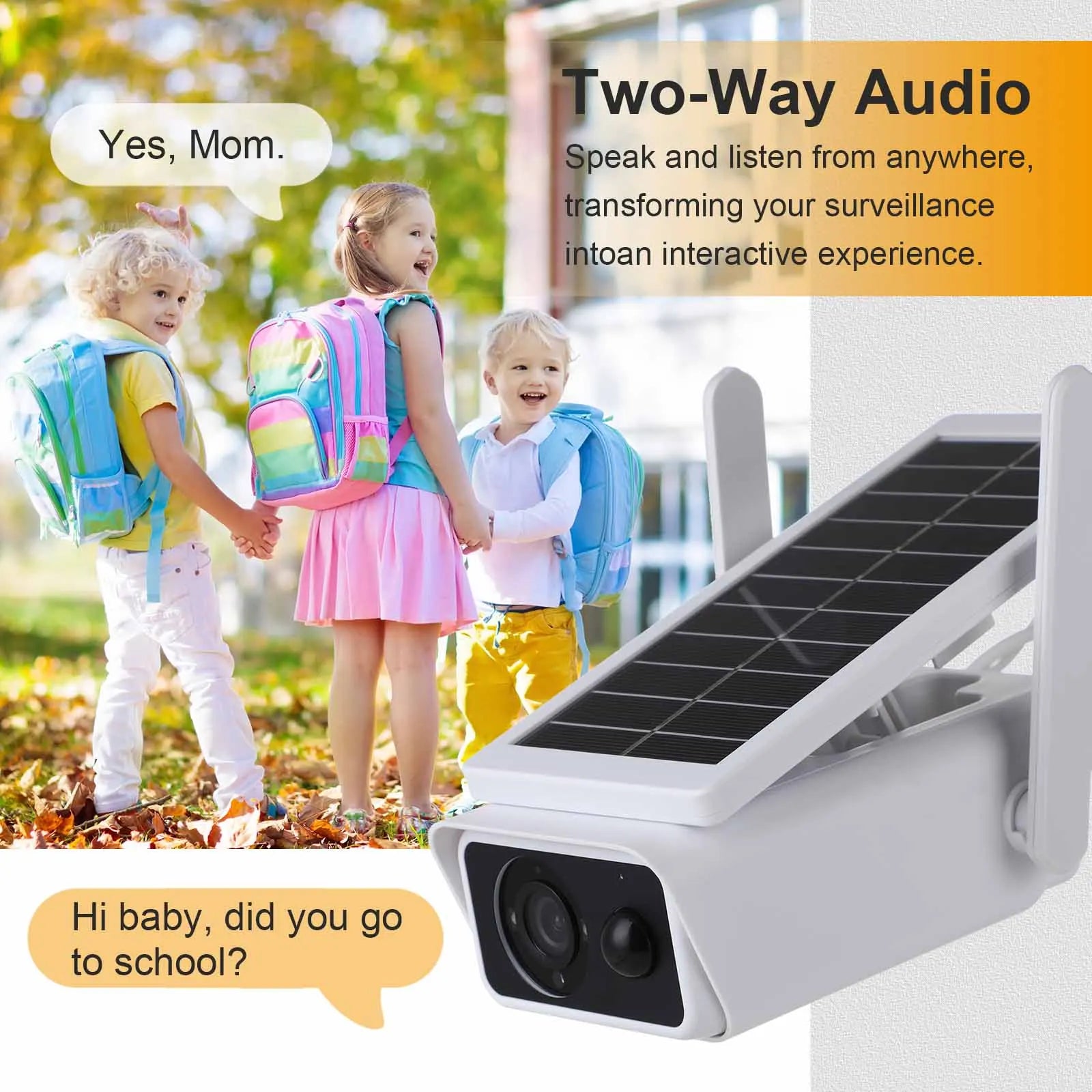 4K Solar WLAN Kamera 8MP Outdoor mit Akku & IP66