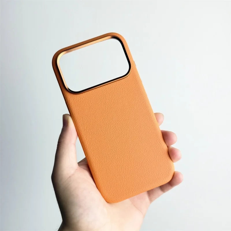 Elegante Magnet-Lederhülle für iPhone 17 Pro Max