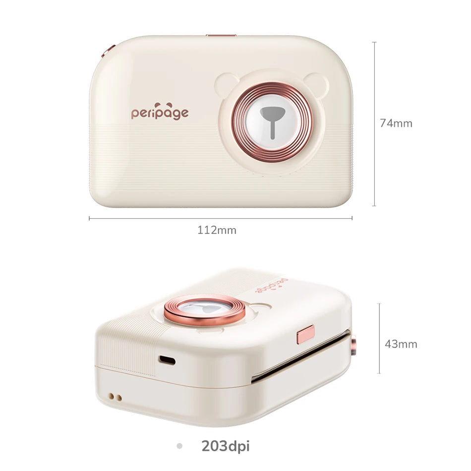 PeriPage A3X Mobiler Thermodrucker für Fotos & Etiketten