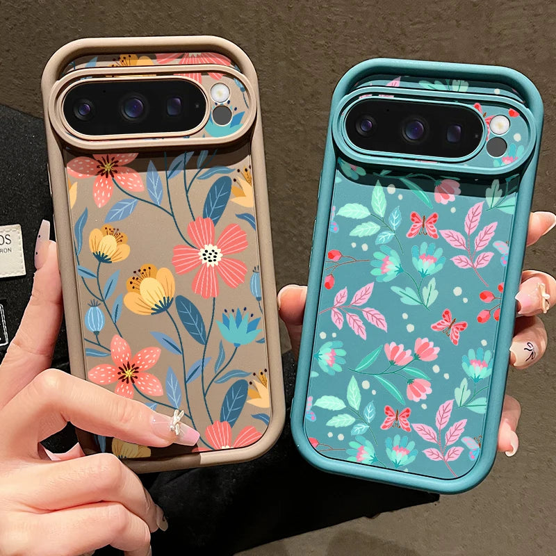 Bunte Blumen TPU-Hülle für Pixel 7–9