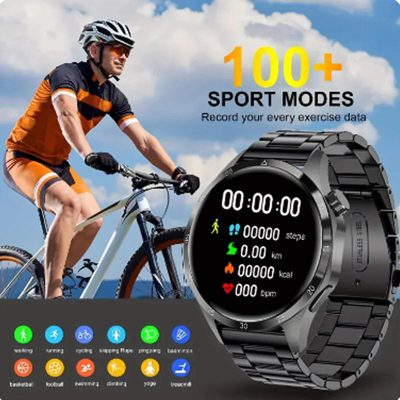 Ultradünne HD Smartwatch mit Fitness- und Gesundheitsfunktionen
