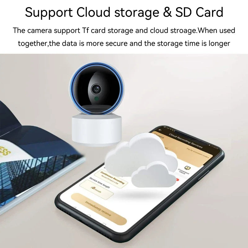 360° PTZ 5MP WiFi Überwachungskamera mit Nachtsicht