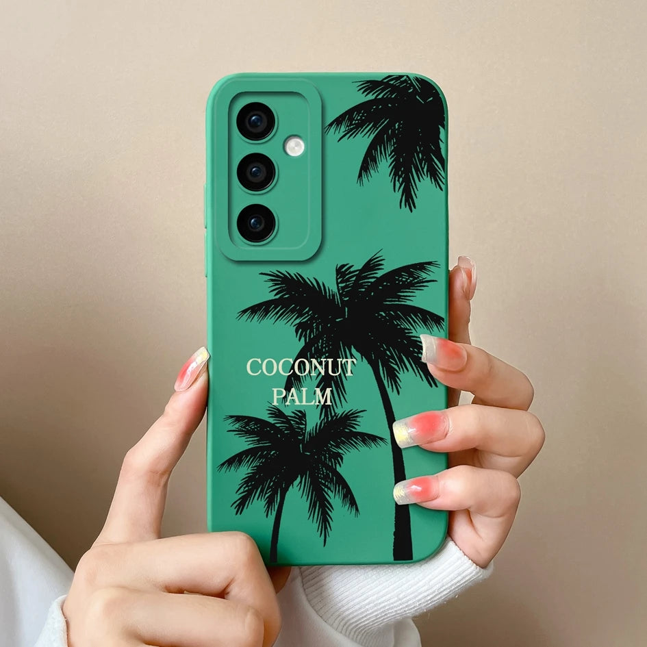 Leopard print silicone case with camera protection