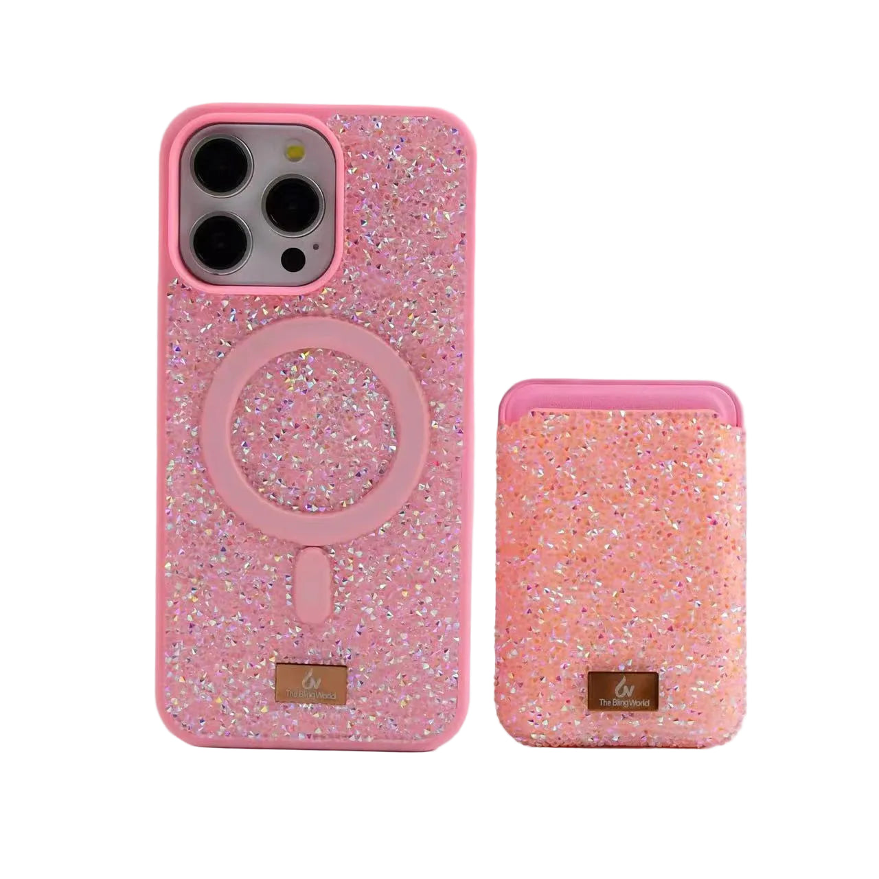 Luxury glitter phone case with rhinestones for iPhone 17