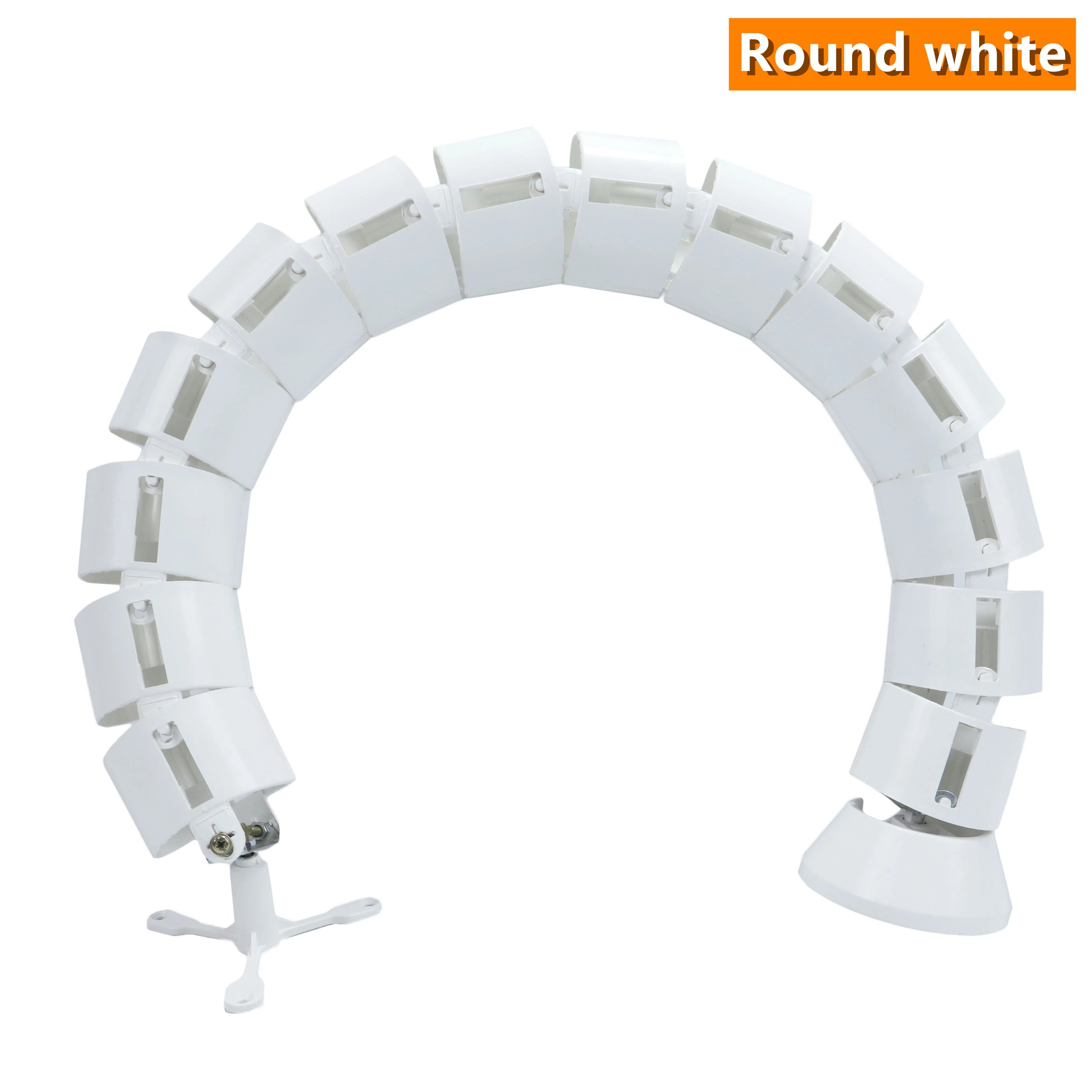 Schwarzes verstellbares Kabelmanagement für Stehpulte