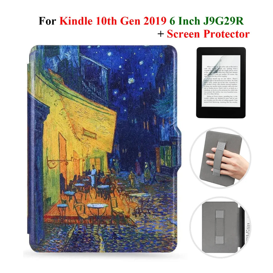 Étui + protection d'écran pour Kindle 10e génération 6 pouces