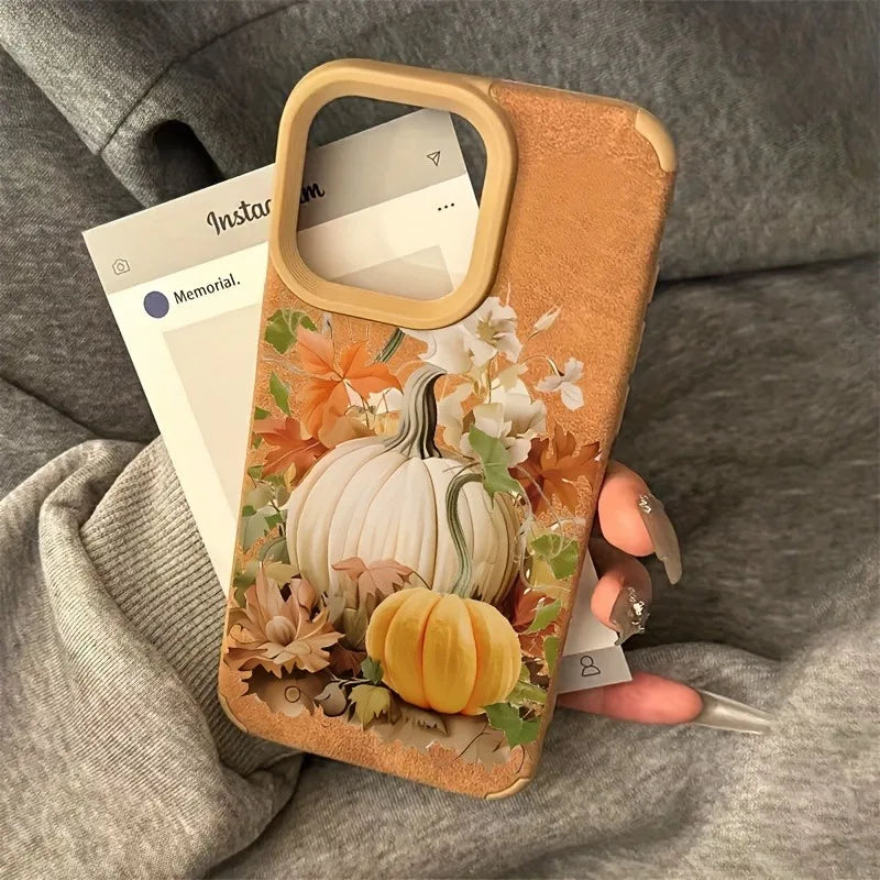 Herbst Kürbis Hülle für iPhone 16 15 14 Pro Max
