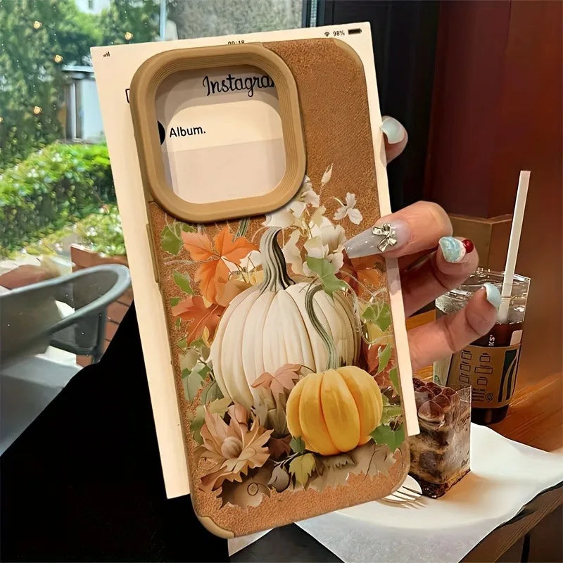 Herbst Kürbis Hülle für iPhone 16 15 14 Pro Max