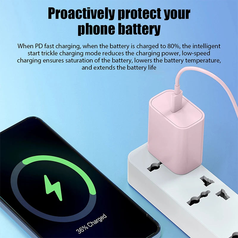 2er-Set Schnellladegerät USB C mit Kabel