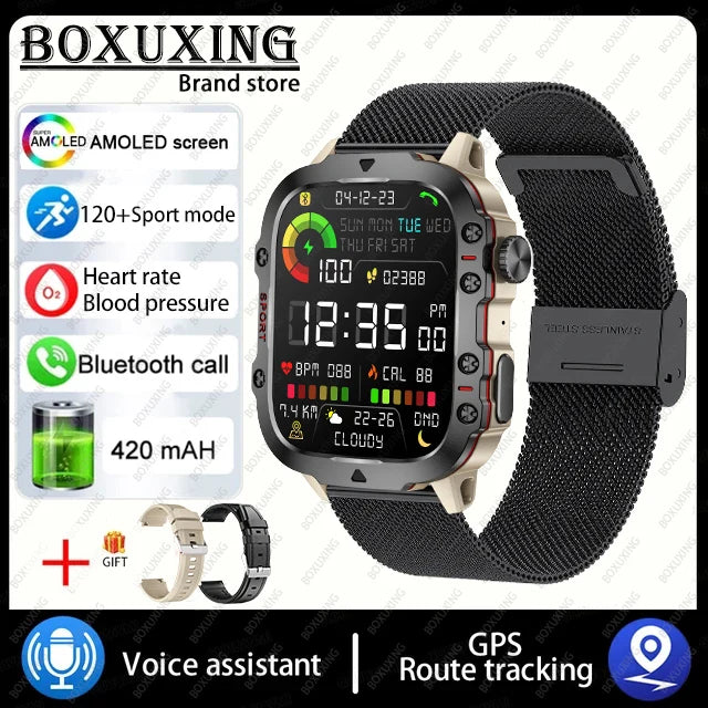 Outdoor Smartwatch 2024 mit GPS und AMOLED Display