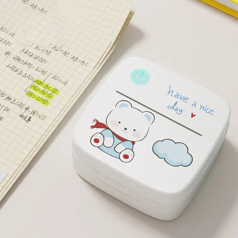 Tragbarer Mini-Thermodrucker Bluetooth ohne Tinte