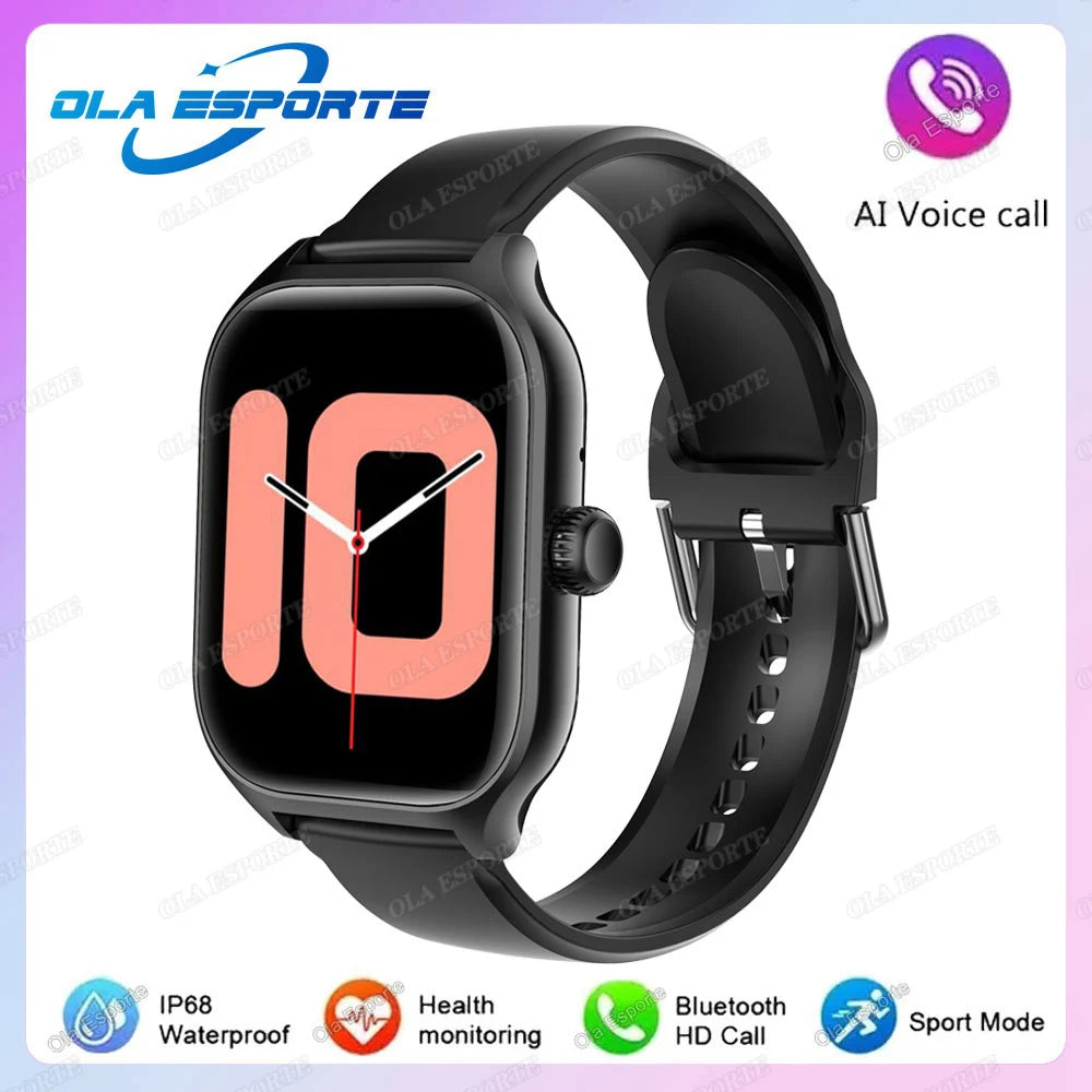 Smartwatch Herren Damen AMOLED Bildschirm 100+ Modi