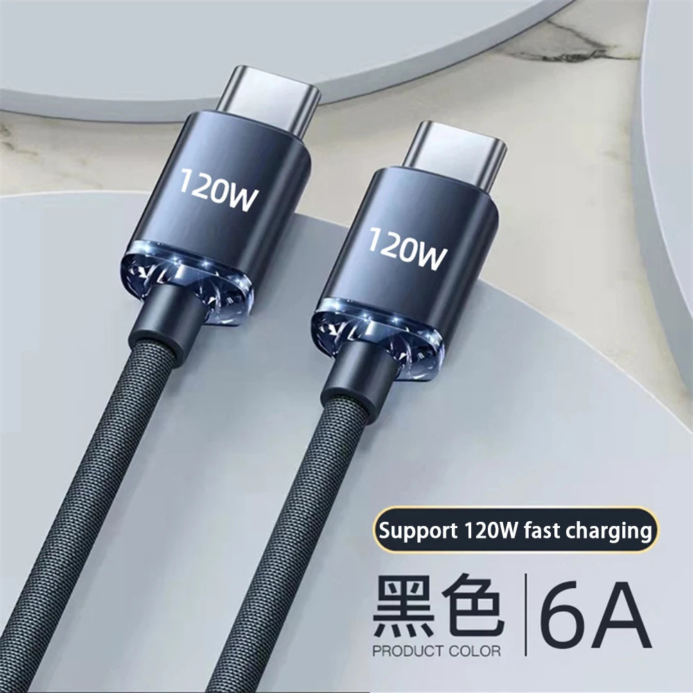 USB-C zu USB-C Kabel 120W Schnellladung