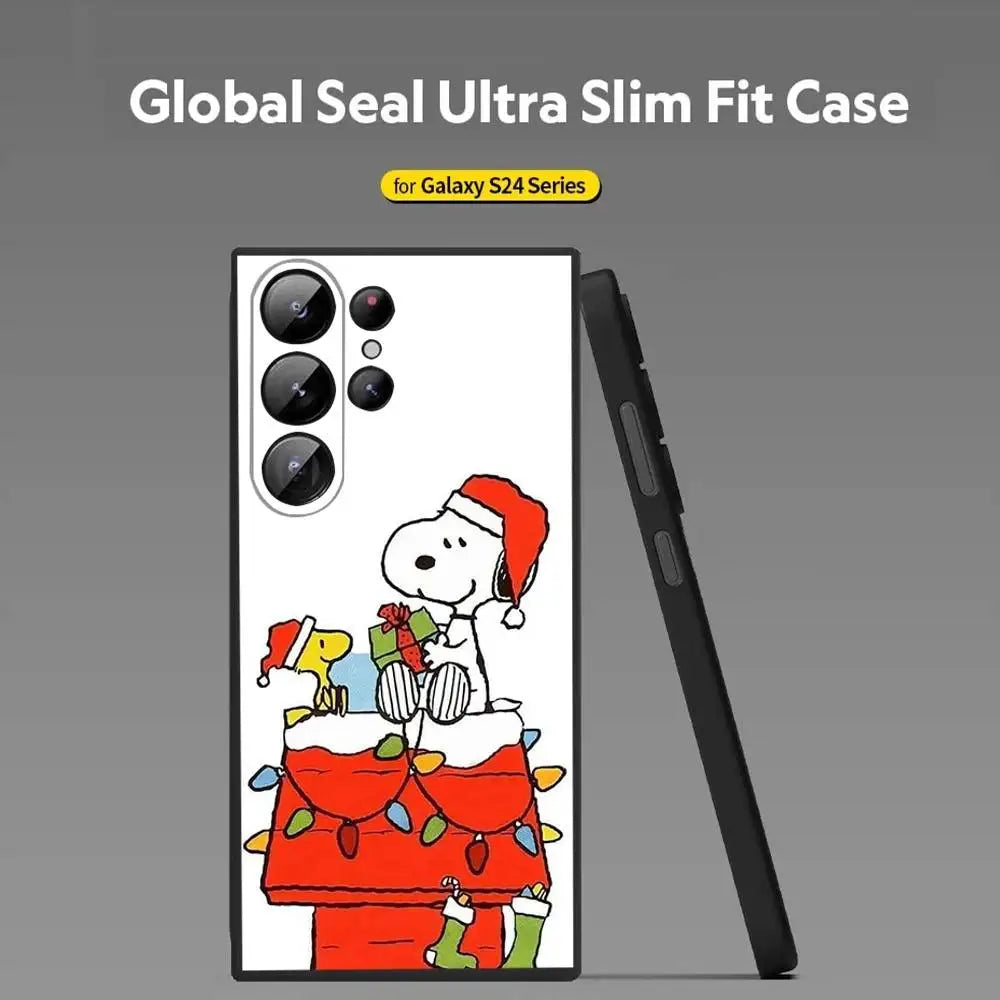 Cartoon Snoopy Weihnachts Handyhülle für Samsung S25