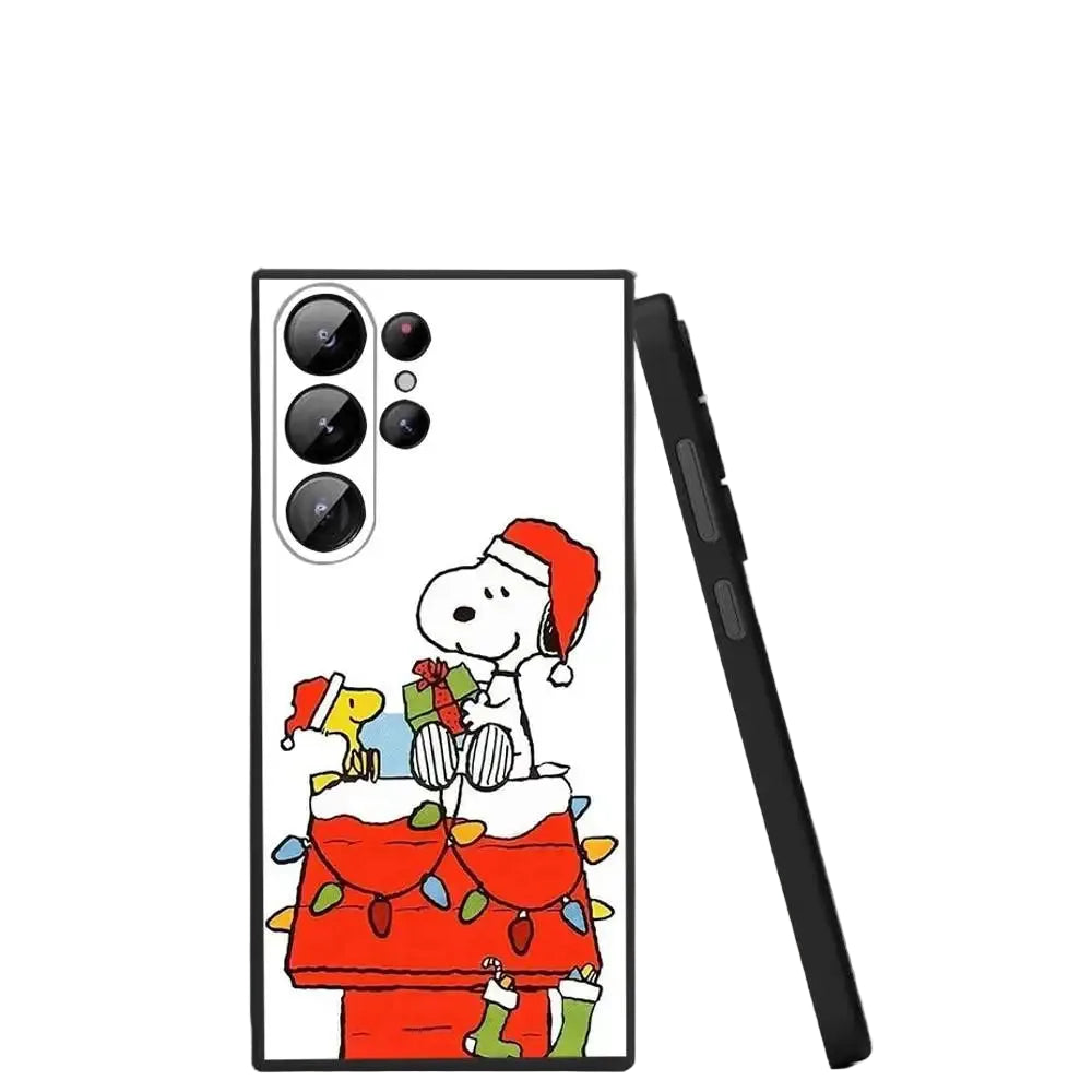 Cartoon Snoopy Christmas phone case for Samsung S25