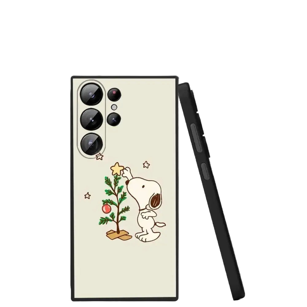 Cartoon Snoopy Weihnachts Handyhülle für Samsung S25