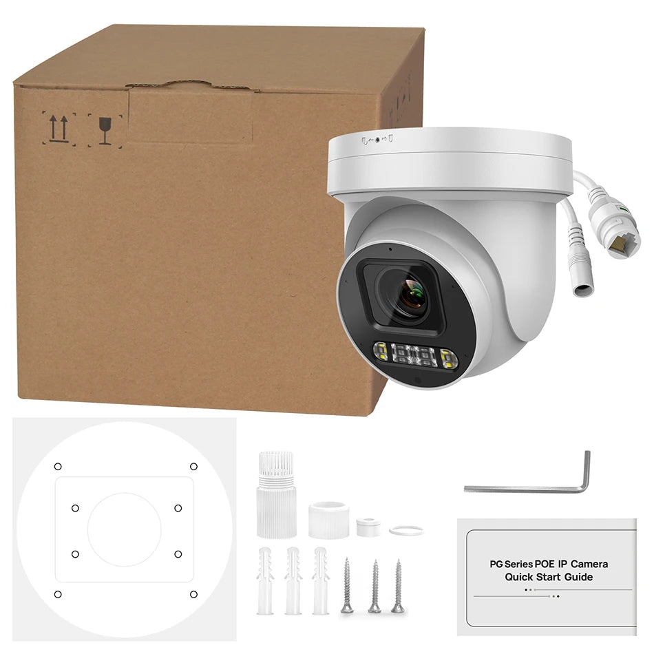 8MP PTZ IP Camera 5X Zoom Outdoor with POE