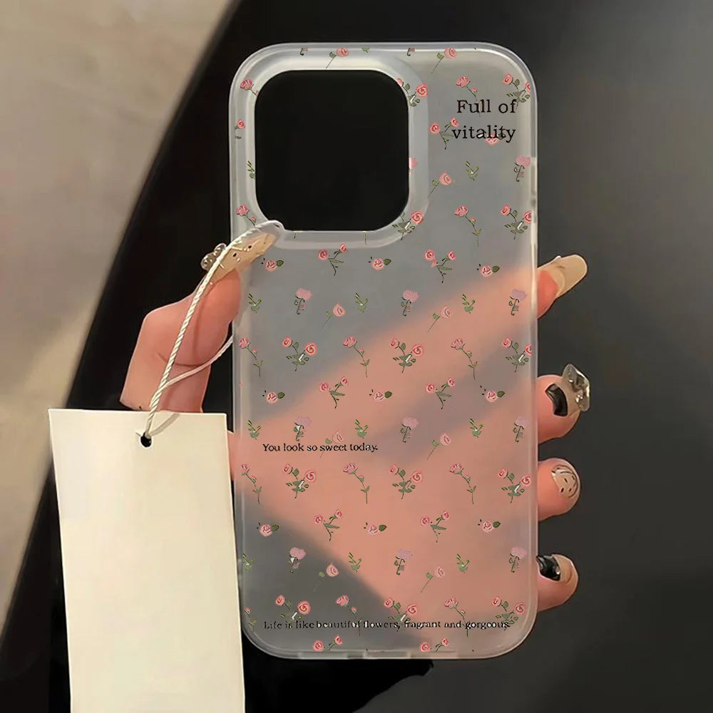 Blumen Handyhülle für iPhone 17 Pro Slim Case