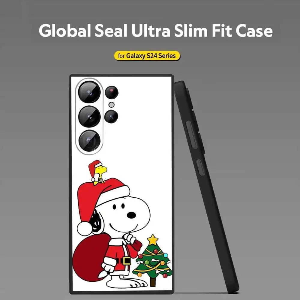 Cartoon Snoopy Weihnachts Handyhülle für Samsung S25