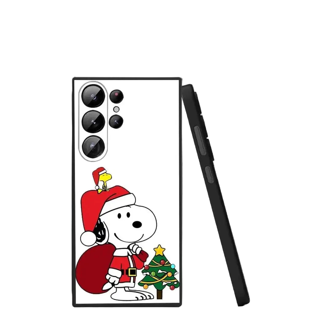 Cartoon Snoopy Christmas phone case for Samsung S25