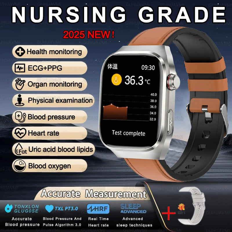 Gesundheits-Smartwatch 2025 mit Uric & Blutlipide