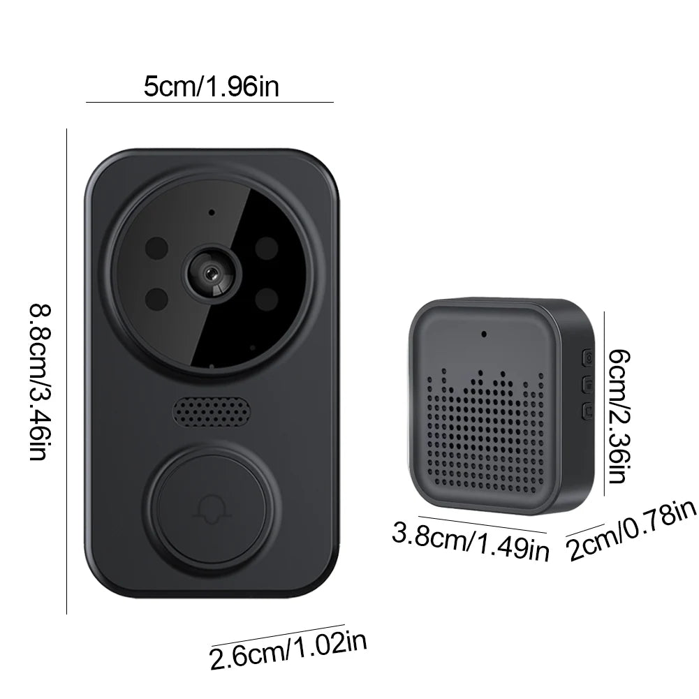 1080P WiFi Doorbell with Camera & 2-Way Audio