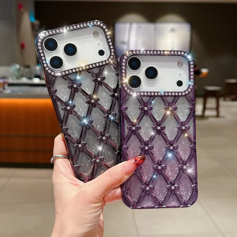Luxus Bling Glitter Silikon Hülle für iPhone 17 Pro Max