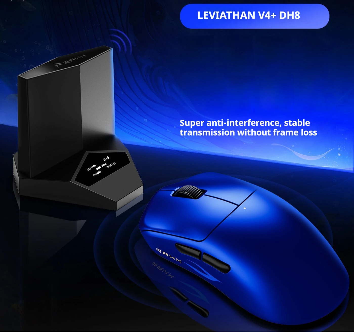 Leichte kabellose Gaming-Maus 8K mit schneller Reaktion