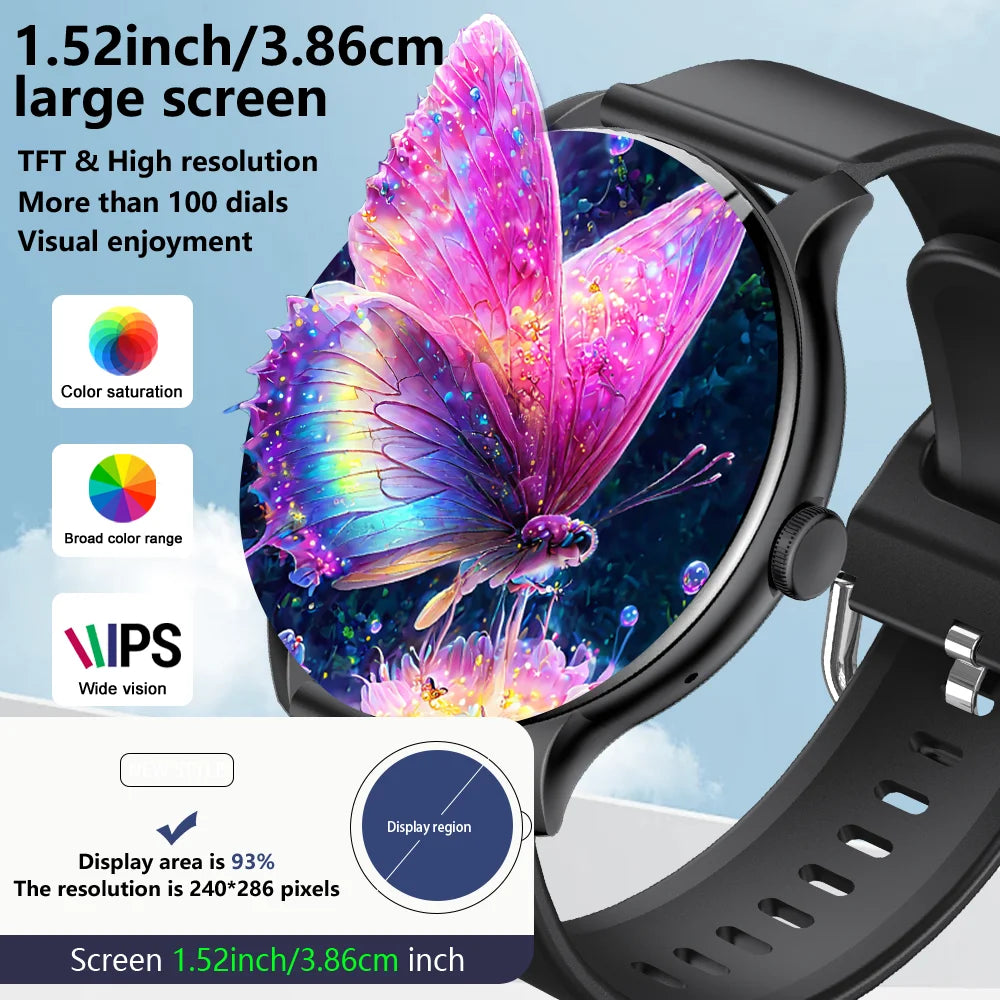 Smartwatch 2025 mit Anruffunktion und Touchscreen